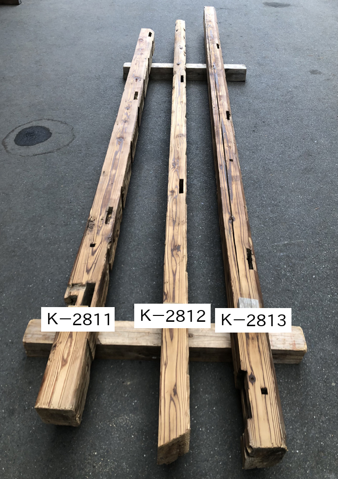 けや木 欅 柱 梁（はり）3000mmx170mmx180mm 引取り限定
