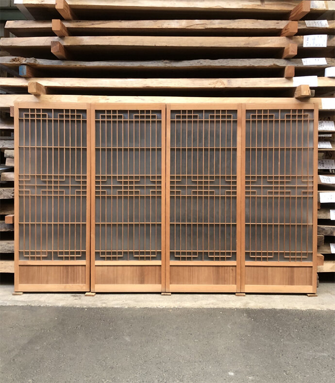 古建具（小型ガラス戸）KT-GS624