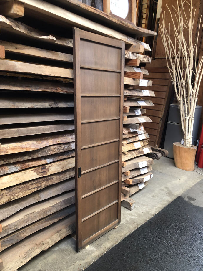 古建具（あじろ）の古材