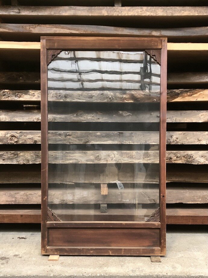 古建具（ガラス戸）の古材