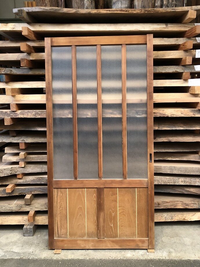 古建具(ガラス戸)の古材