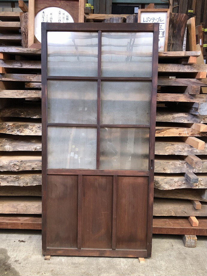 古建具(ガラス戸)の古材