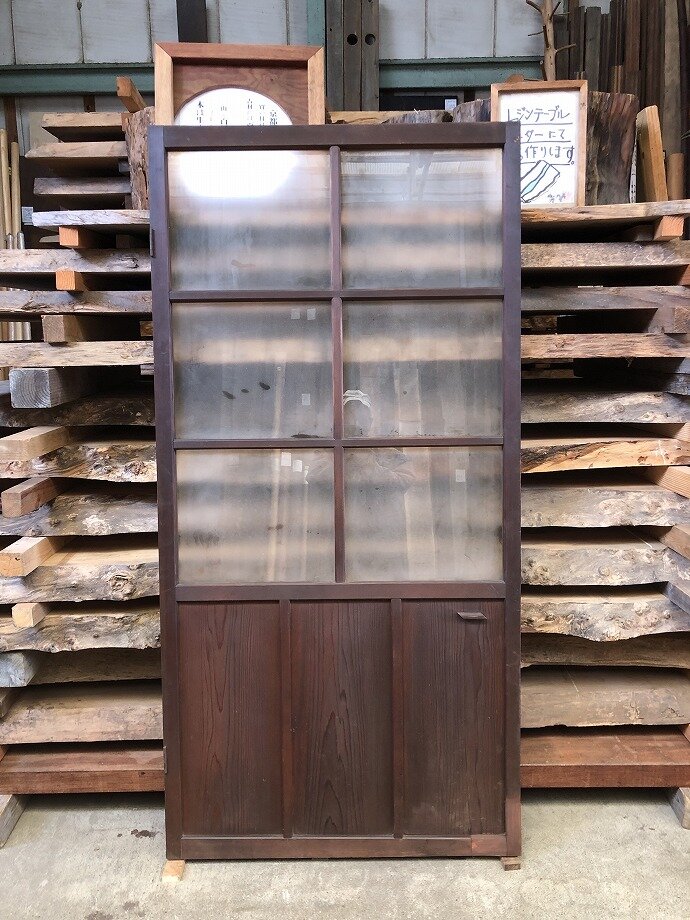 古建具(ガラス戸)の古材