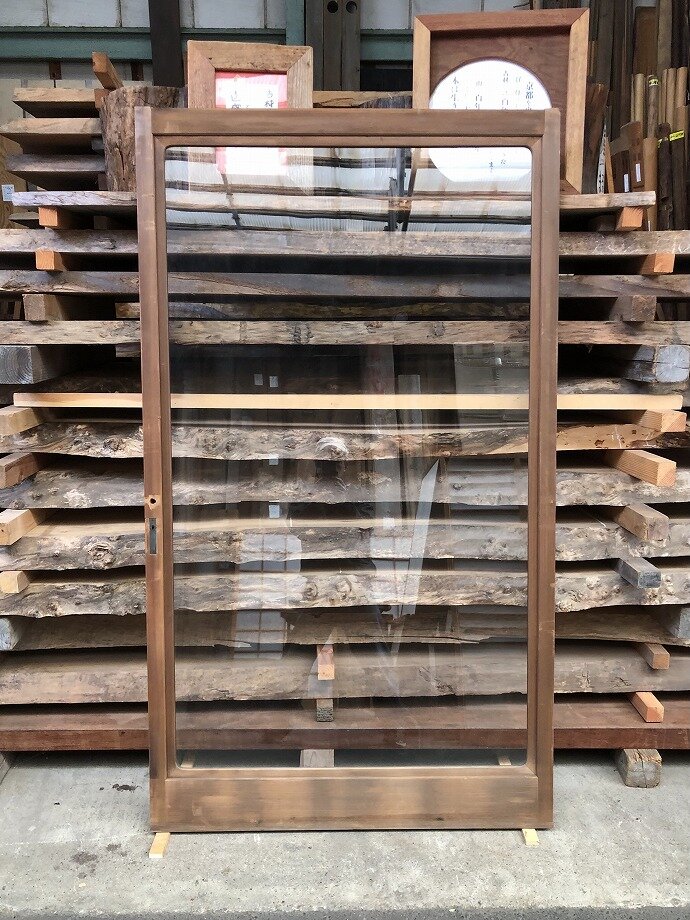 古建具(ガラス戸)の古材