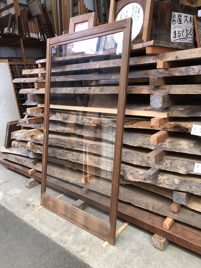 古建具(ガラス戸)の古材