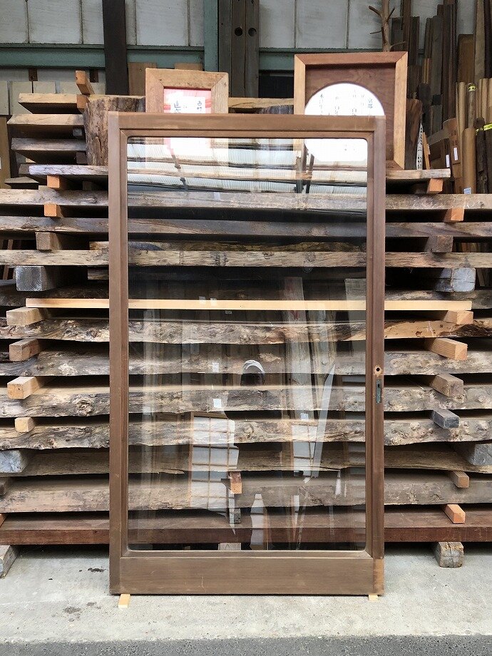 古建具(ガラス戸)の古材