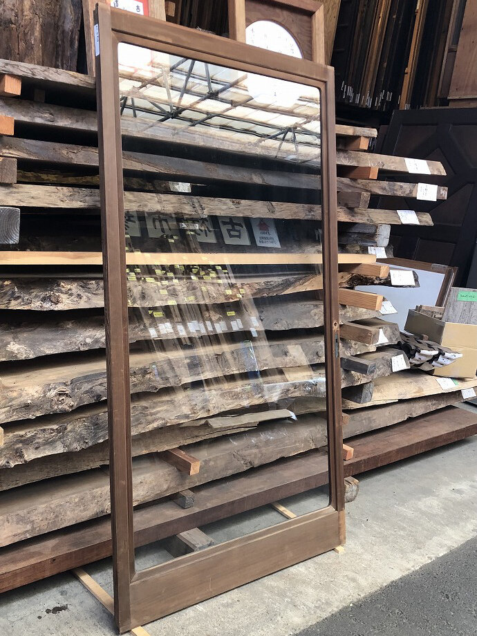 古建具(ガラス戸)の古材