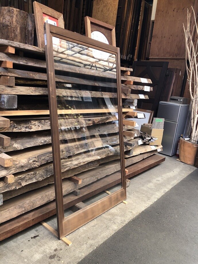 古建具(ガラス戸)の古材