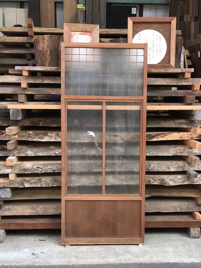 古建具(ガラス戸)の古材