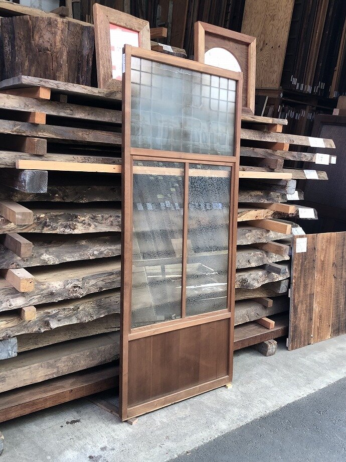 古建具(ガラス戸)の古材