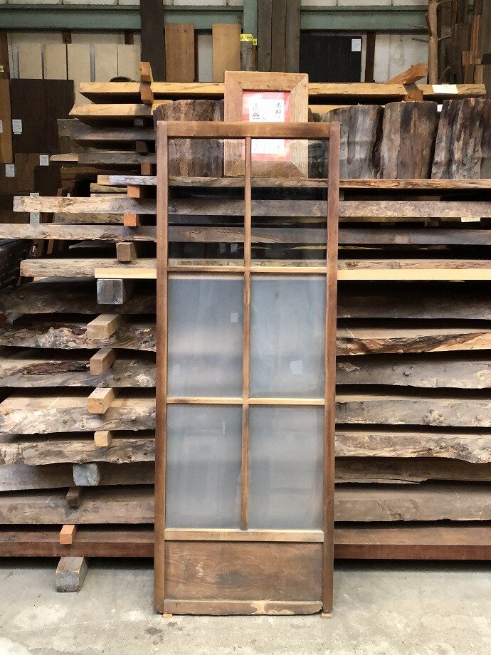 古建具(ガラス戸)の古材