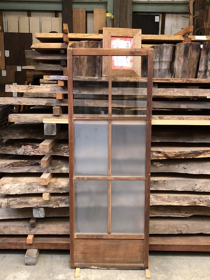 古建具(ガラス戸)の古材