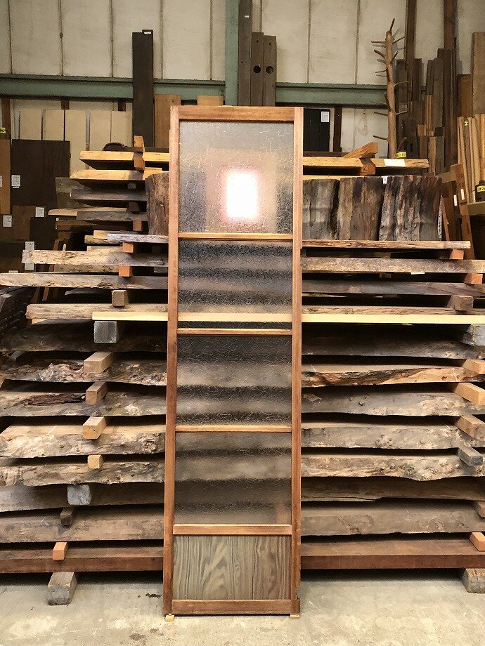 古建具(ガラス戸)の古材