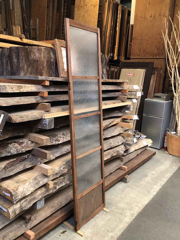 古建具(ガラス戸)の古材