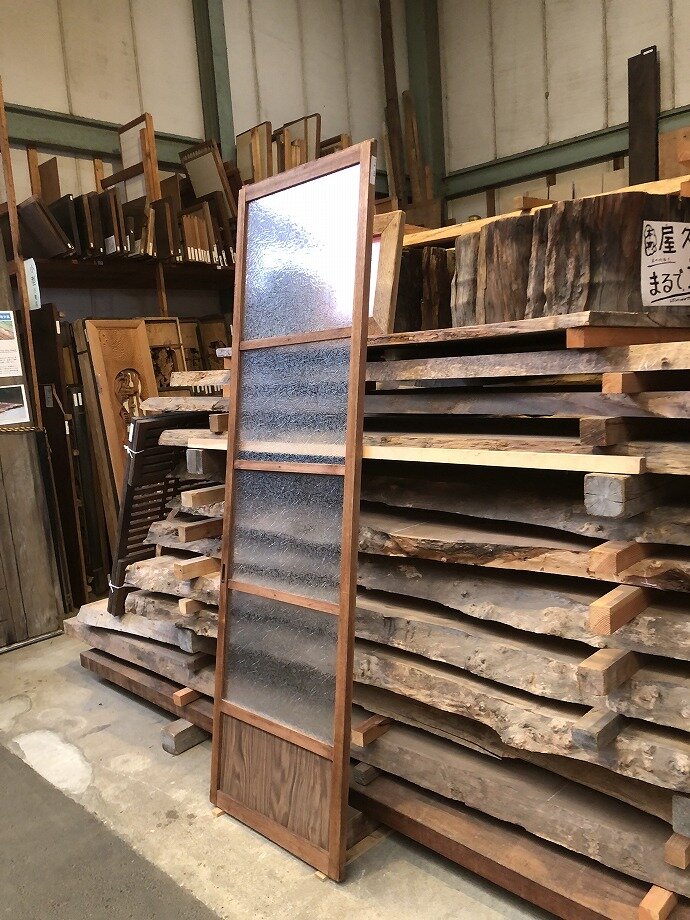古建具(ガラス戸)の古材