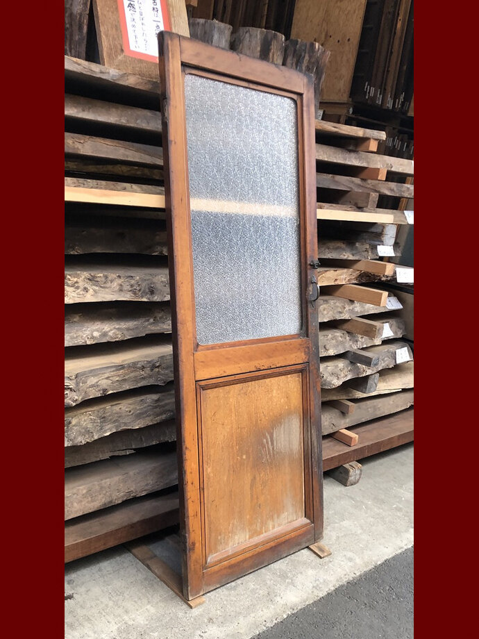 古建具（ガラス戸）の古材
