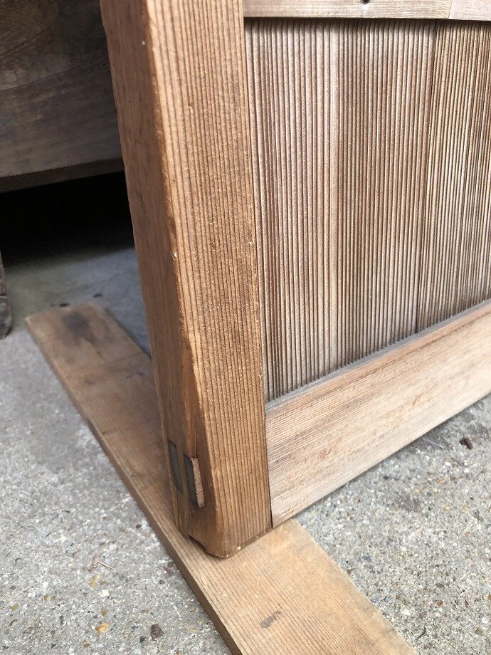 古建具（ガラス戸）の古材
