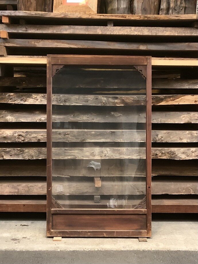 古建具(小型ガラス戸)の古材