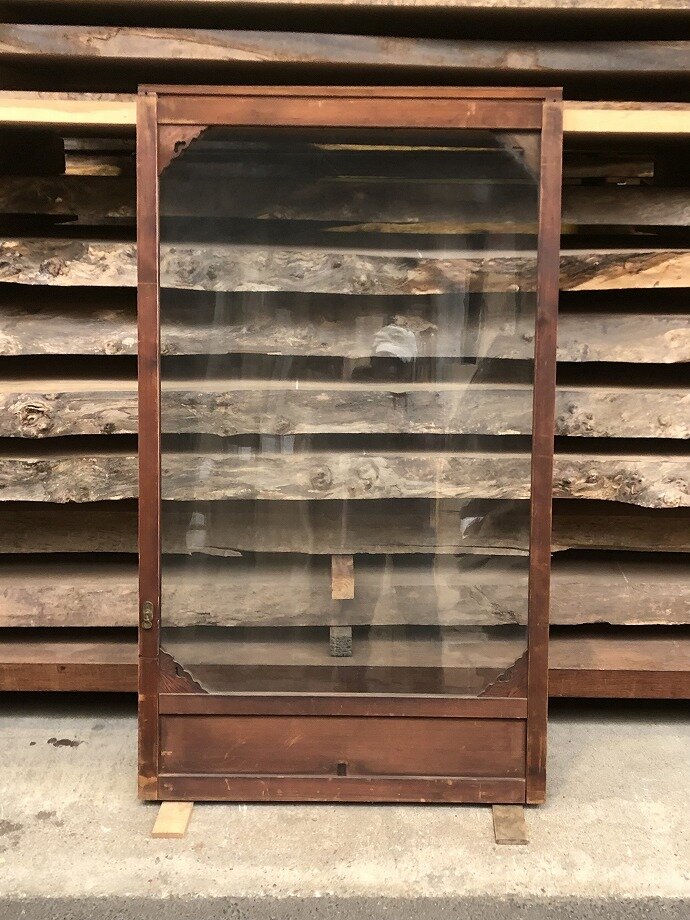 古建具(小型ガラス戸)の古材