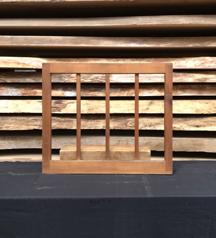 古建具(小型ガラス戸)の古材