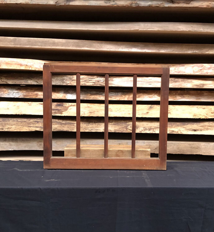 古建具(小型ガラス戸)の古材