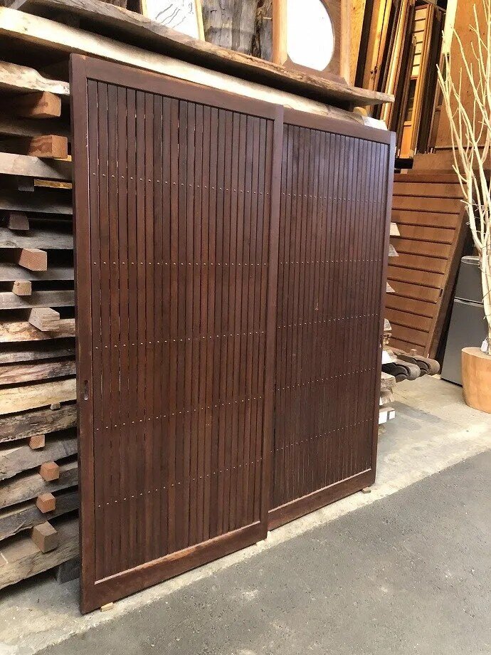古建具(格子戸)の古材