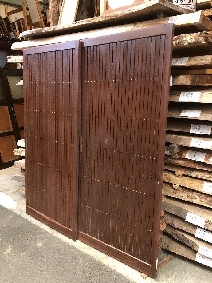 古建具(格子戸)の古材