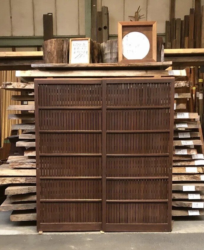 古建具(格子戸)の古材