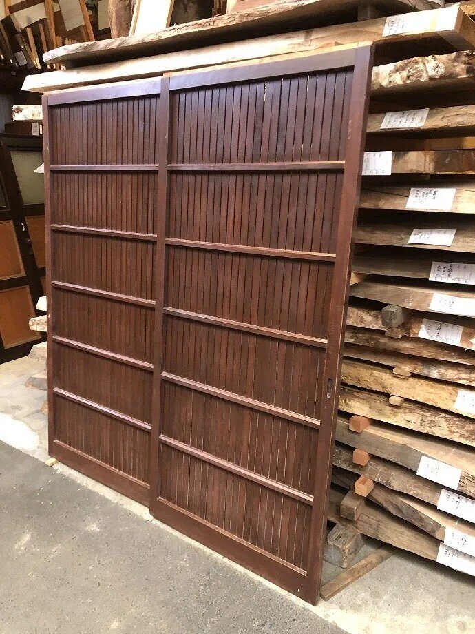 古建具(格子戸)の古材