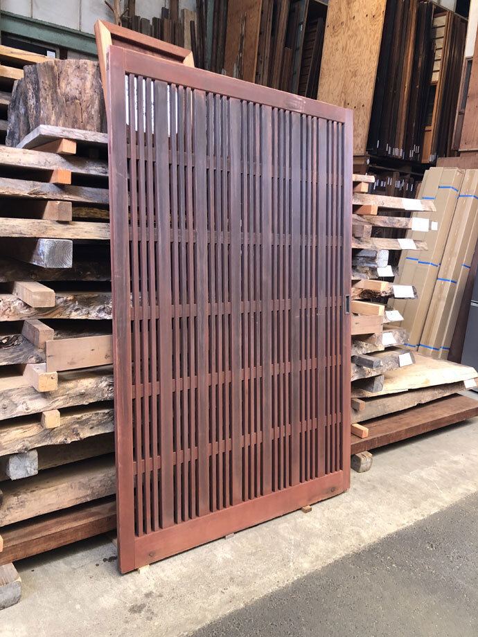 古建具（格子戸）の古材