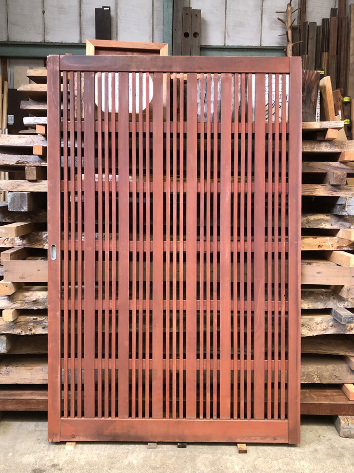 古建具（格子戸）の古材