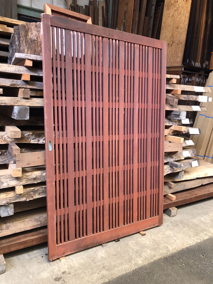古建具（格子戸）の古材