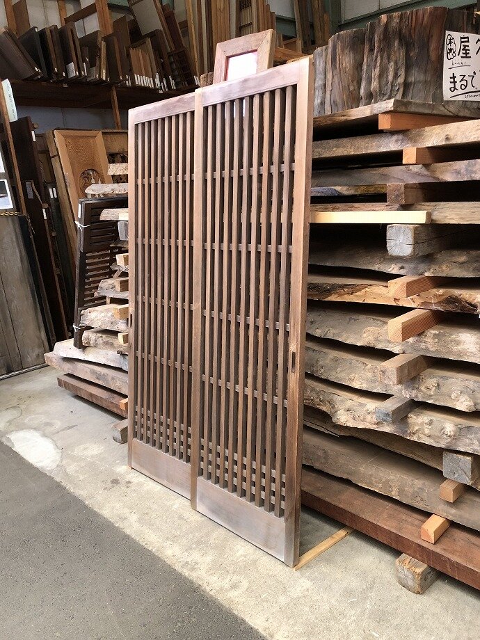 古建具(格子戸)の古材