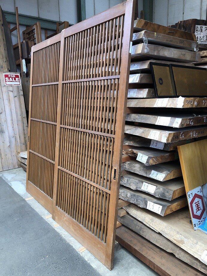 古建具(格子戸)の古材