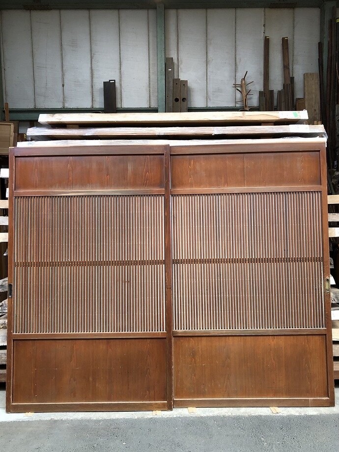 古建具(格子戸)の古材