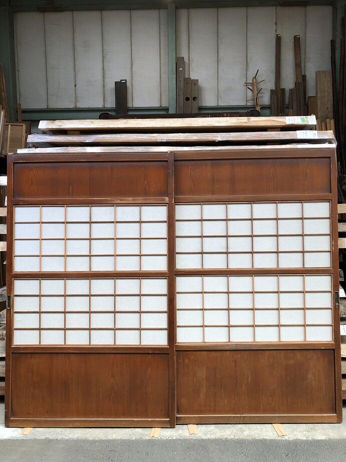 古建具(格子戸)の古材