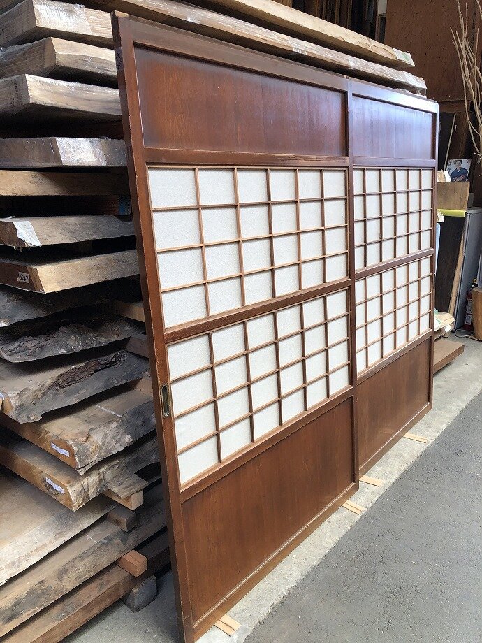 古建具(格子戸)の古材
