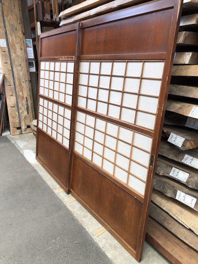 古建具(格子戸)の古材