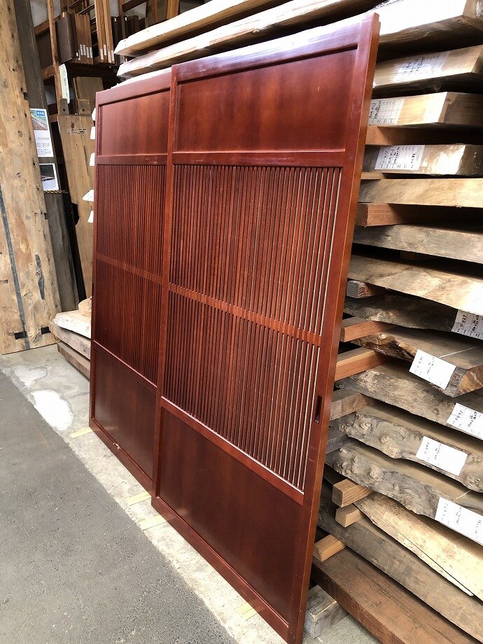 古建具(格子戸)の古材