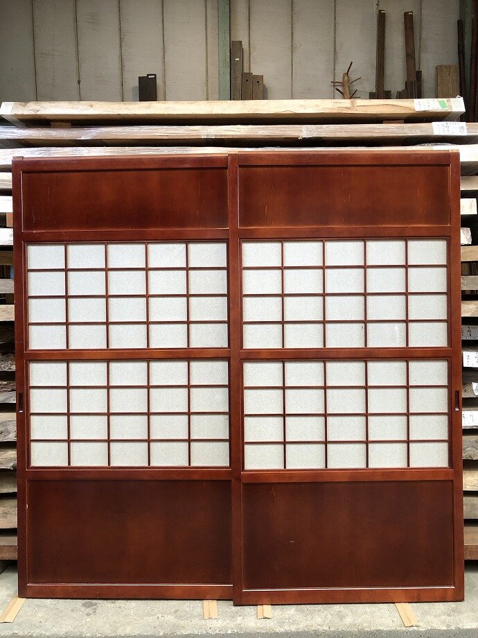 古建具(格子戸)の古材
