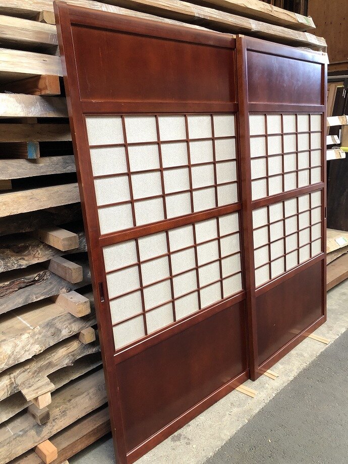 古建具(格子戸)の古材