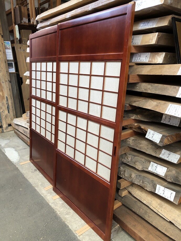 古建具(格子戸)の古材