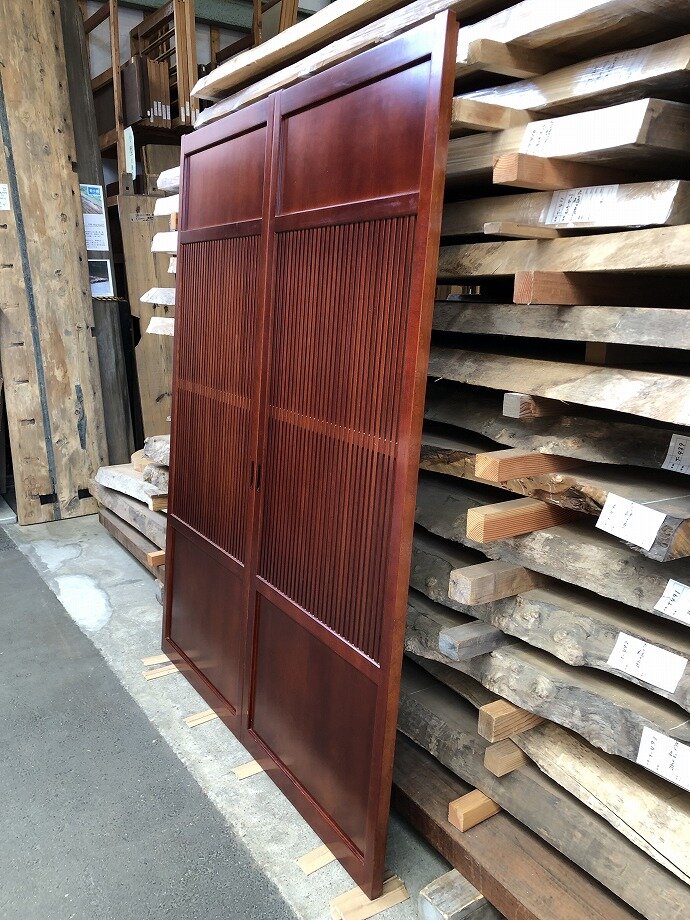 古建具(格子戸)の古材