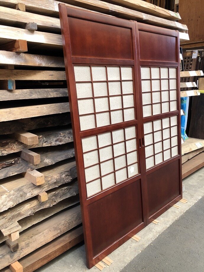 古建具(格子戸)の古材
