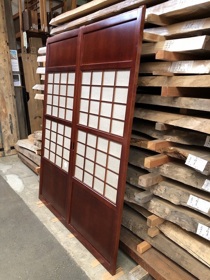 古建具(格子戸)の古材