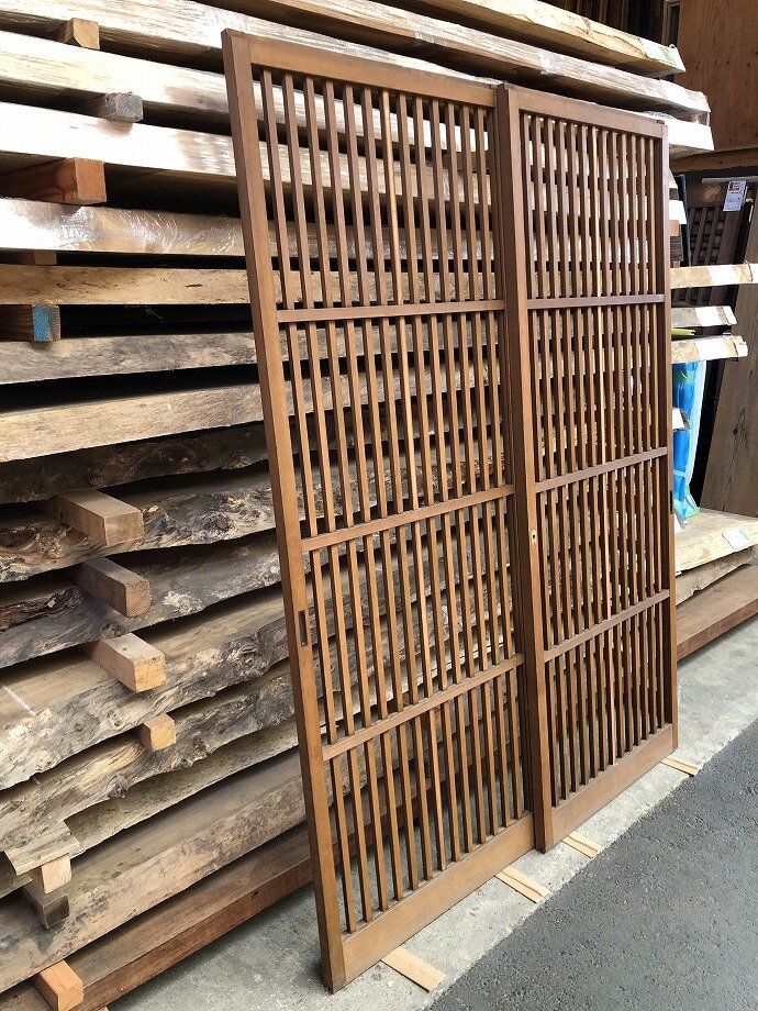 古建具(格子戸)の古材