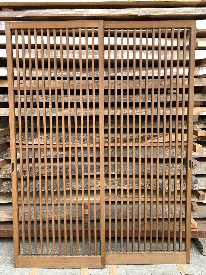 古建具(格子戸)の古材