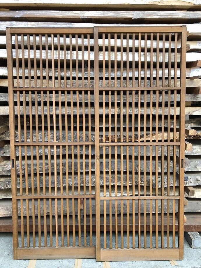 古建具(格子戸)の古材