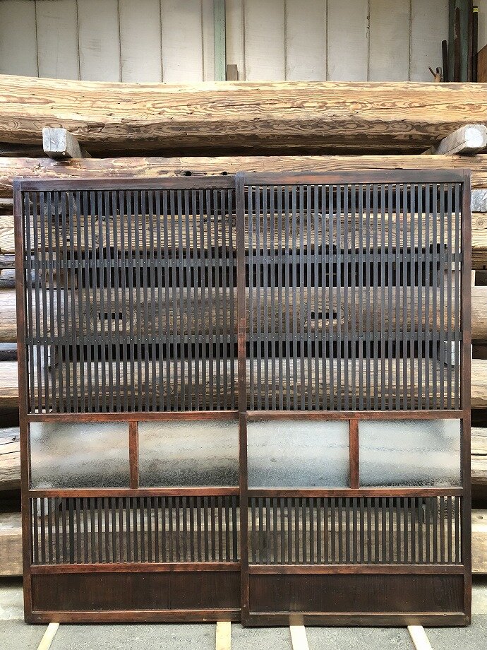 古建具(格子戸)の古材