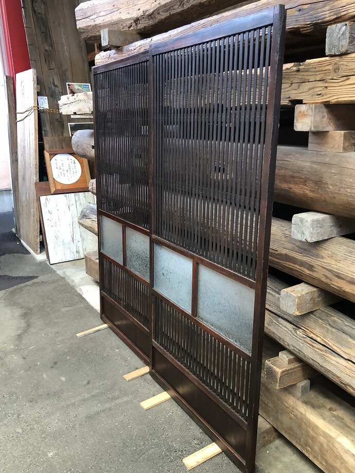 古建具(格子戸)の古材